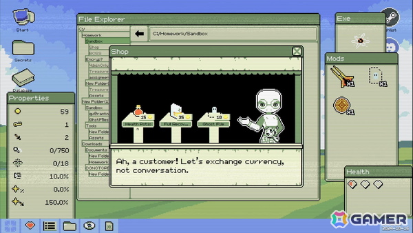 ウィルス感染したOS内を探索して駆逐していくアクションローグライク「Identifile: Desktop Dungeon」がTGS2025で最新デモを出展の画像5