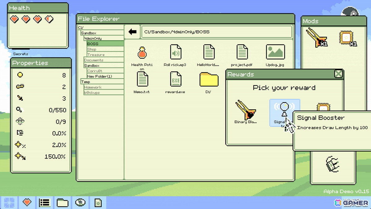 ウィルス感染したOS内を探索して駆逐していくアクションローグライク「Identifile: Desktop Dungeon」がTGS2025で最新デモを出展の画像