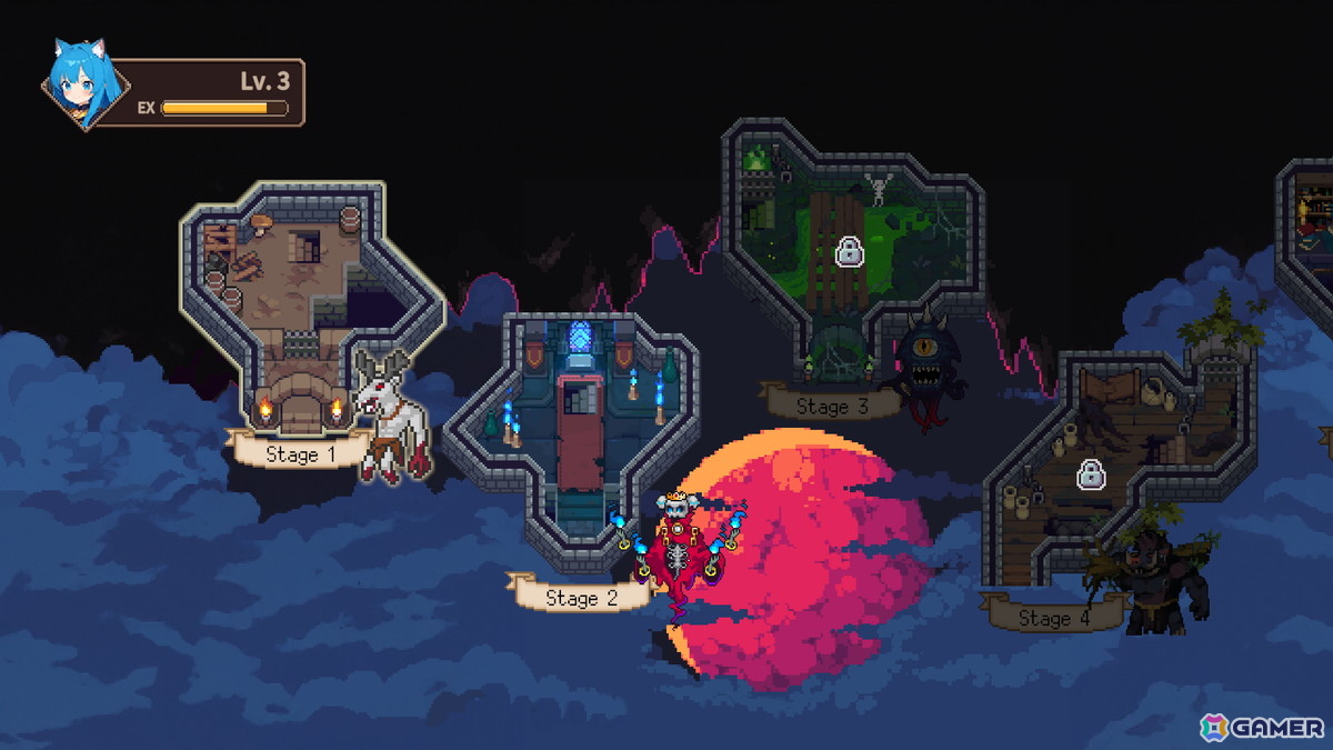 ネコの魔法使いが主人公のサバイバーライク「Cat Girl Survivor」が9月20日よりSteamにて早期アクセス開始！の画像3