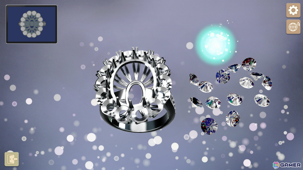 宝石をセッティングしてジュエリーを作るシミュレーションゲーム「Embrace the Brilliance」のSteamページが公開！の画像7