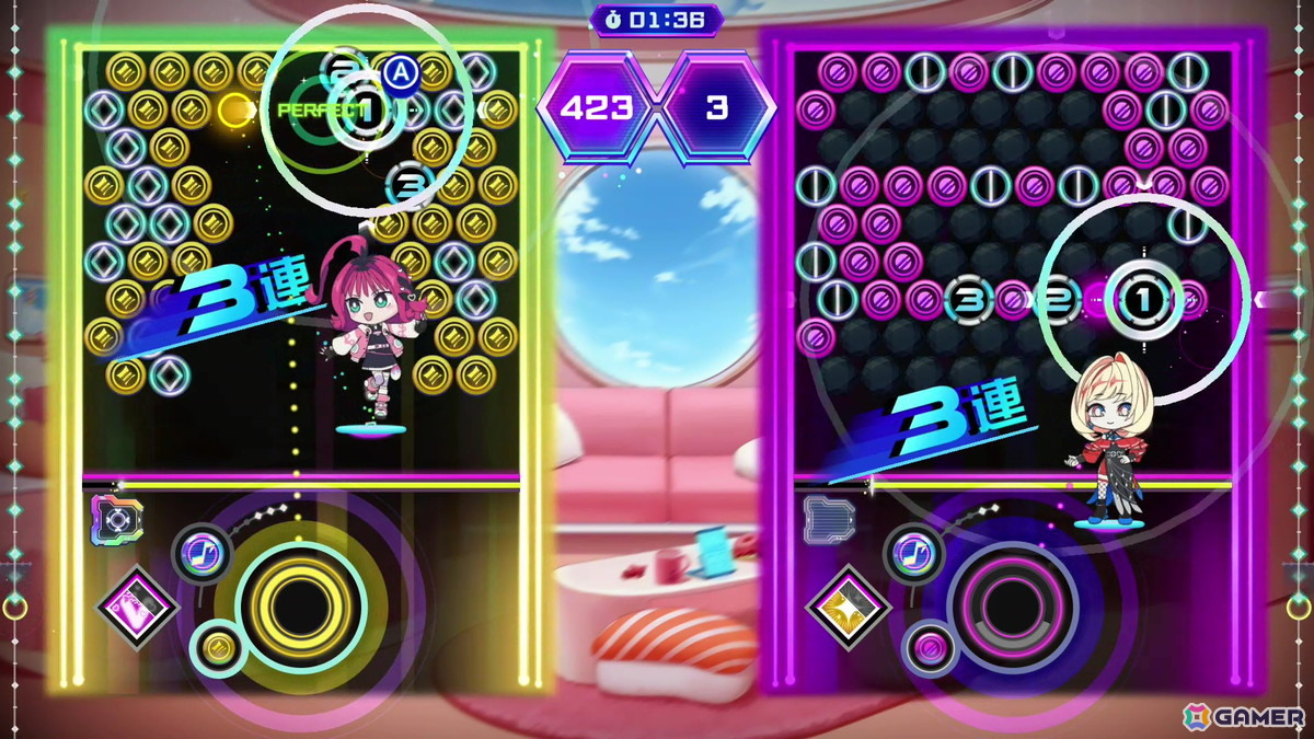 「QQQbeats!!!」はバブルシューティングと音楽ゲームの相性が抜群!オリジナルストーリーも楽しめる【先行プレイレポート】の画像