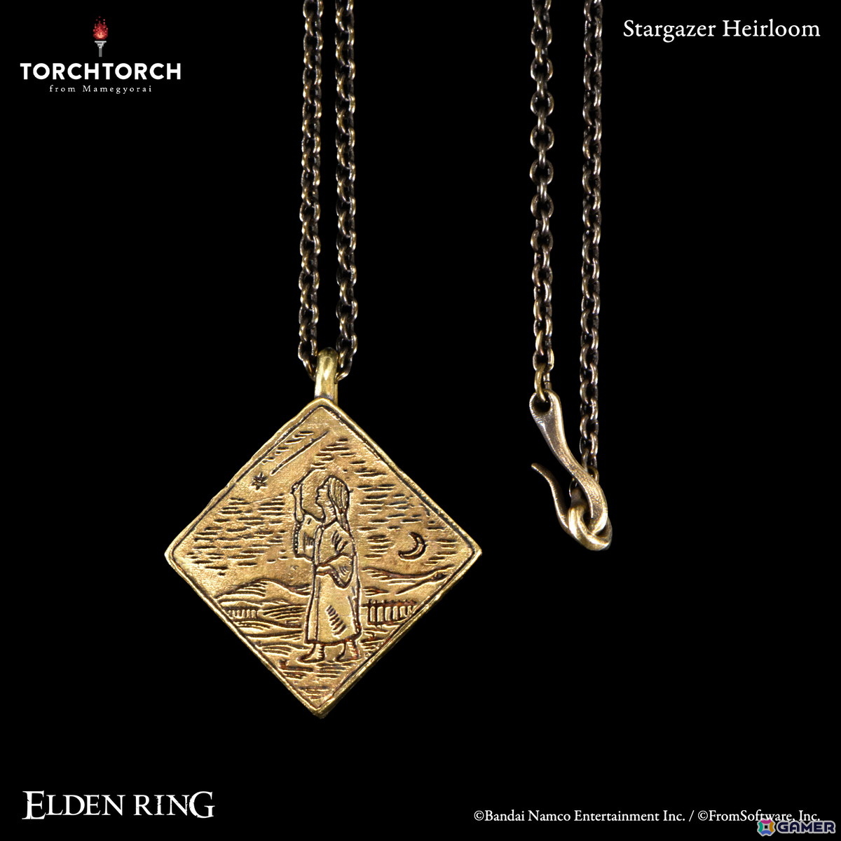 「ELDEN RING」TORCH TORCHのアクセサリーシリーズに「星砕きの伝承」「星見少女の伝承」が登場!アンティーク調のペンダントとして2026年3月に発売の画像