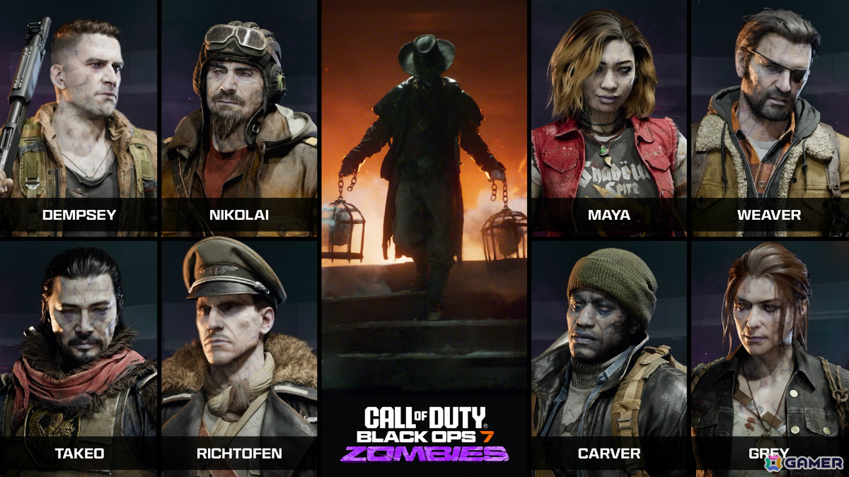 「Call of Duty: Black Ops 7」ゾンビモードのシネマティックトレーラーが公開！日本の兵士・正木武雄などストーリーを盛り上げる8人の登場人物を紹介の画像1