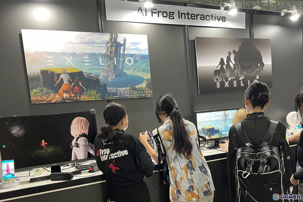 東京ゲームショウ2024のAI Frog Interactiveブースの様子