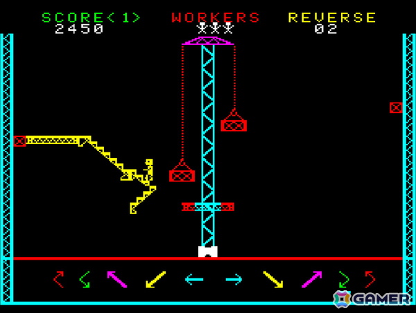 作業員が落下しないように足場を設置していくパズルゲーム「スチールワーカー」がアーケードアーカイブス/アーケードアーカイブス2として9月18日に配信！の画像