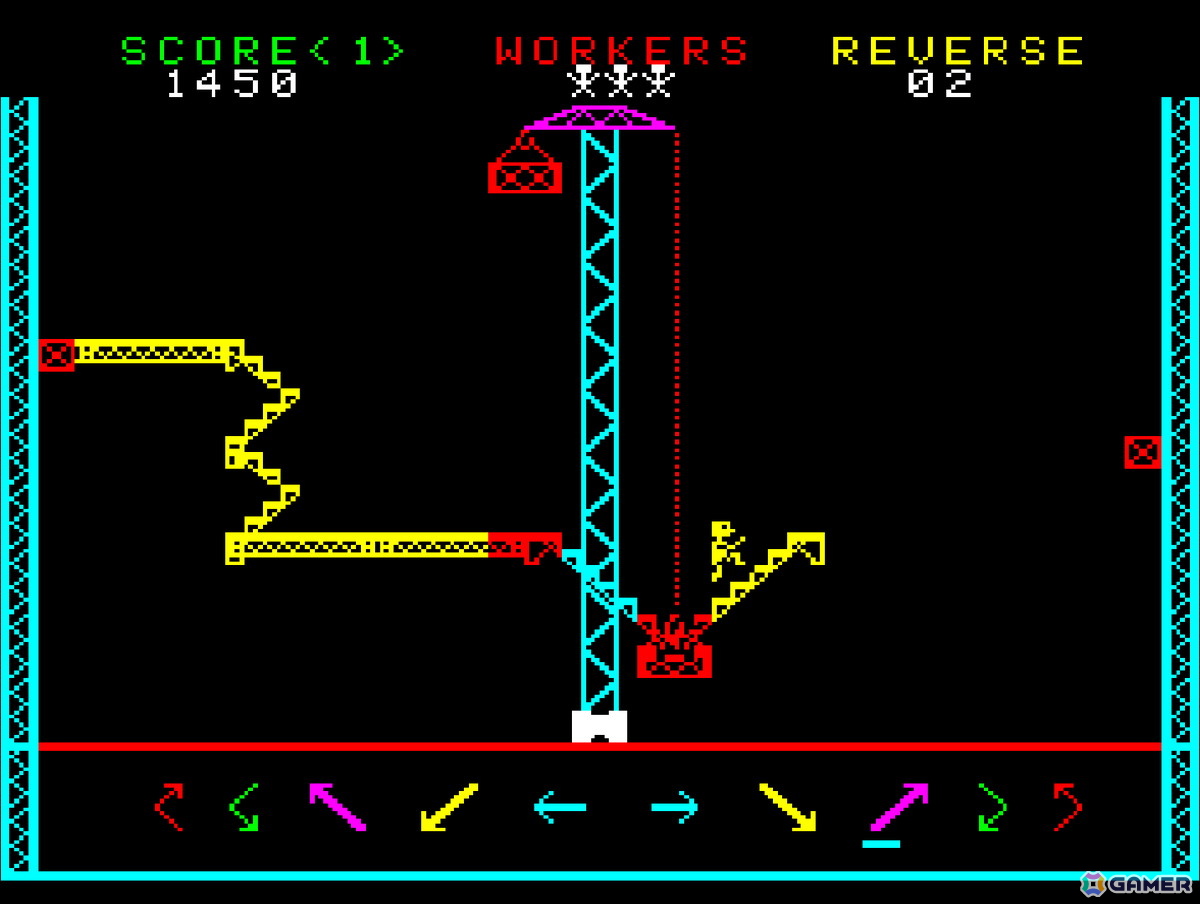 作業員が落下しないように足場を設置していくパズルゲーム「スチールワーカー」がアーケードアーカイブス/アーケードアーカイブス2として9月18日に配信！の画像4