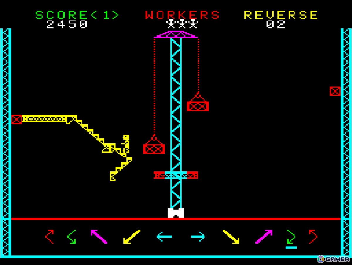 作業員が落下しないように足場を設置していくパズルゲーム「スチールワーカー」がアーケードアーカイブス/アーケードアーカイブス2として9月18日に配信！の画像5
