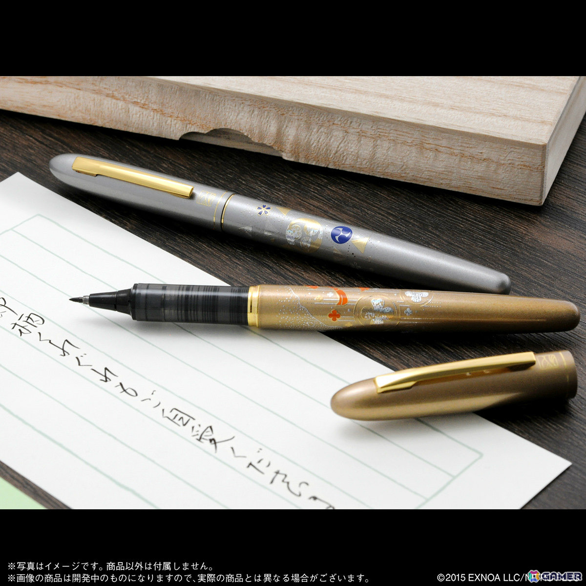 「刀剣乱舞ONLINE」山姥切国広・山姥切長義をイメージした“手紙ぺん”が登場!日本の伝統工芸である蒔絵を職人が手作業で再現の画像
