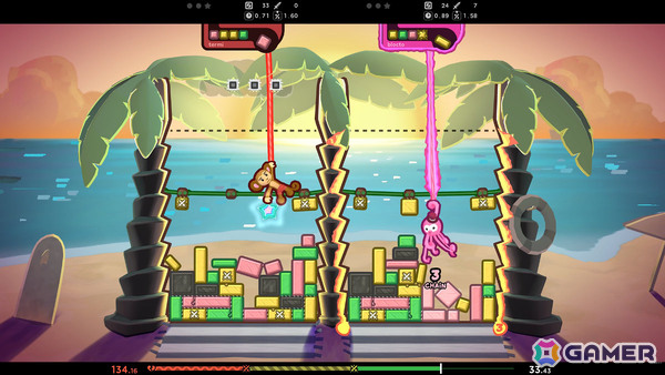 “バンジー”する動物たちが繰り広げる革新的な物理パズルゲーム「TopplePOP」Switch版がTGS2025に試遊出展!の画像