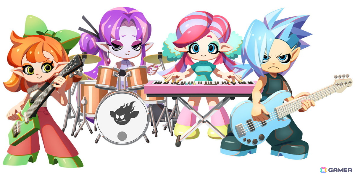ギター・ベース・ドラム・キーボードでプレイできる本格バンドゲーム「激奏！BAND STAR」がSwitchで今冬発売！YOASOBI、AKB48、Omoinotakeら人気アーティスト楽曲を収録の画像
