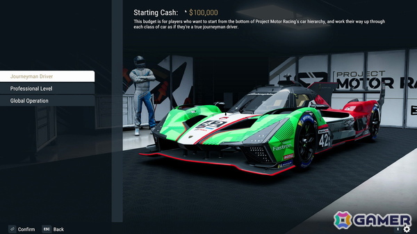 Project Motor Racing」レーシングチーム運営を体験できる「キャリア