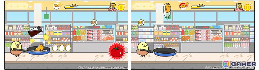 「ぐでたま」の脱力系横スクロールアクション「『ぐでたまらん』～走ってぐでたま！でもぐでたまはぐでぐでしてたい～」がリリース！の画像