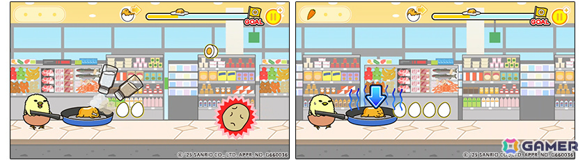 「ぐでたま」の脱力系横スクロールアクション「『ぐでたまらん』～走ってぐでたま！でもぐでたまはぐでぐでしてたい～」がリリース！の画像