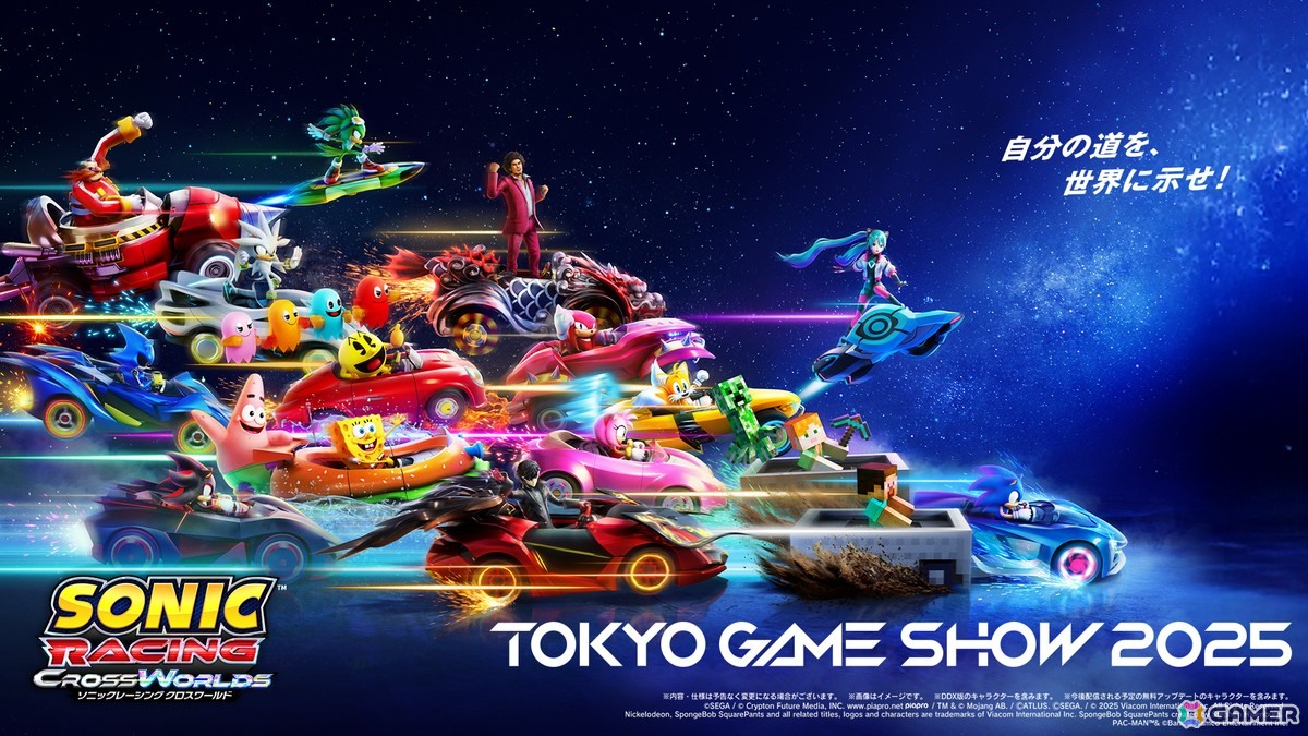 ソニックレーシング クロスワールド」TGS2025では初音ミク、ジョーカー