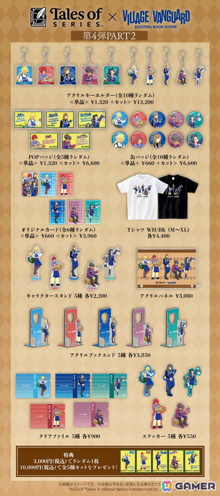 「テイルズ オブ」シリーズとヴィレヴァンのコラボグッズ第4弾PART2が発売決定！スタンやリンウェルたちの描き下ろしグッズが登場の画像2