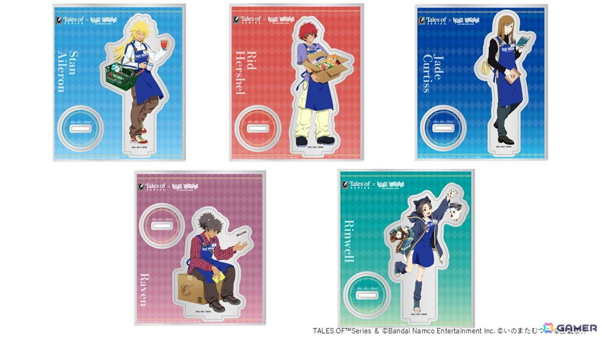 「テイルズ オブ」シリーズとヴィレヴァンのコラボグッズ第4弾PART2が発売決定!スタンやリンウェルたちの描き下ろしグッズが登場の画像