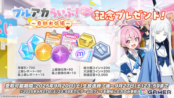 「ブルアカ」和装姿の描きおろしグッズや嵐電コラボ車両などが登場する京都スタンプラリーが開催決定！ミカ、シュン、カンナのオードトワレもの画像15
