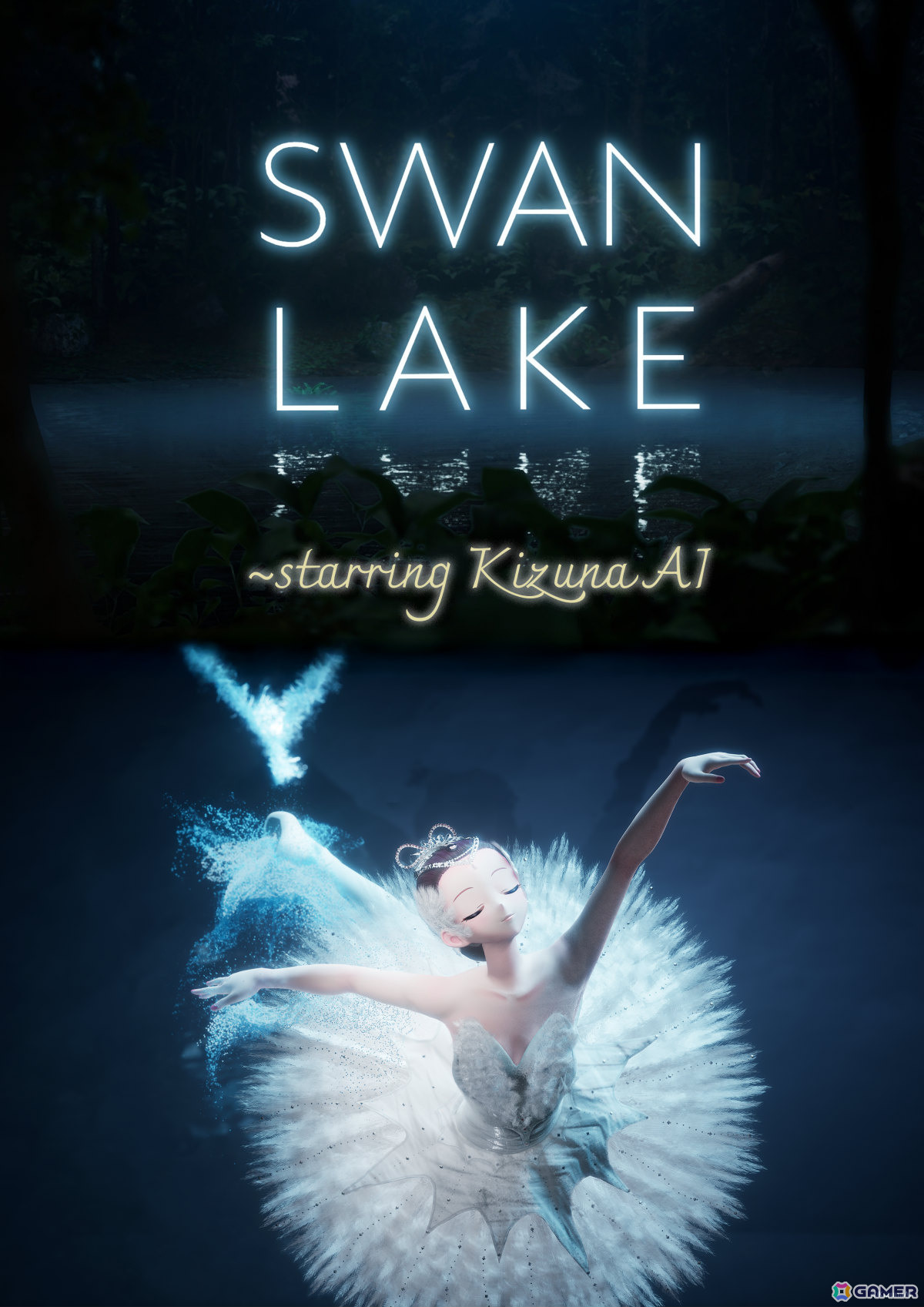 KizunaAIさんが初のバレエ作品に挑戦！イマーシブフィルム「SWAN LAKE～starring KizunaAI」が12月26日より全国ロードショーの画像