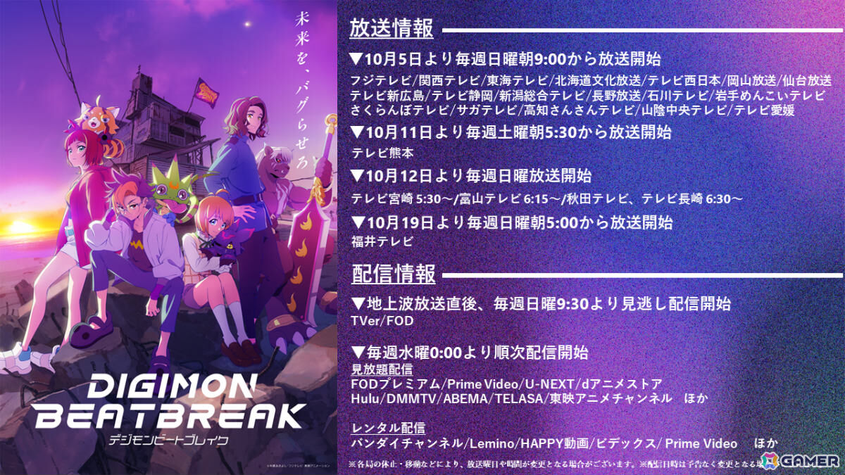 デジモン新作TVアニメ「DIGIMON BEATBREAK」放送直前PVが公開！MADKIDによるOP主題歌「Mad Pulse」も初解禁の画像