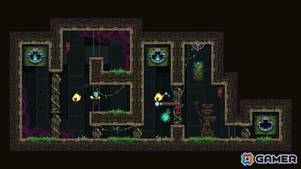 1人でも2人でも遊べる2Dパズルアクション「Forgotten Fragments」が9月24日に配信！美しく煌めくピクセルアートに彩られた世界を冒険しようの画像