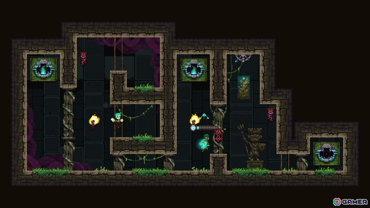 1人でも2人でも遊べる2Dパズルアクション「Forgotten Fragments」が9月24日に配信！美しく煌めくピクセルアートに彩られた世界を冒険しようの画像4