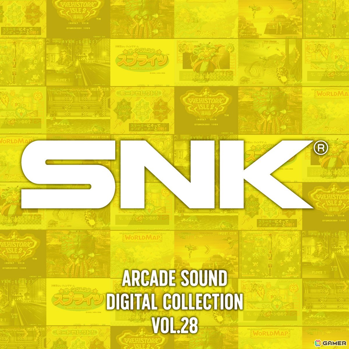 「ティンクルスタースプライツ」「プレヒストリックアイル2 原始島」の新規デジタル録音BGM収録の「SNK ARCADE SOUND DIGITAL COLLECTION Vol.28」が11月26日発売!の画像