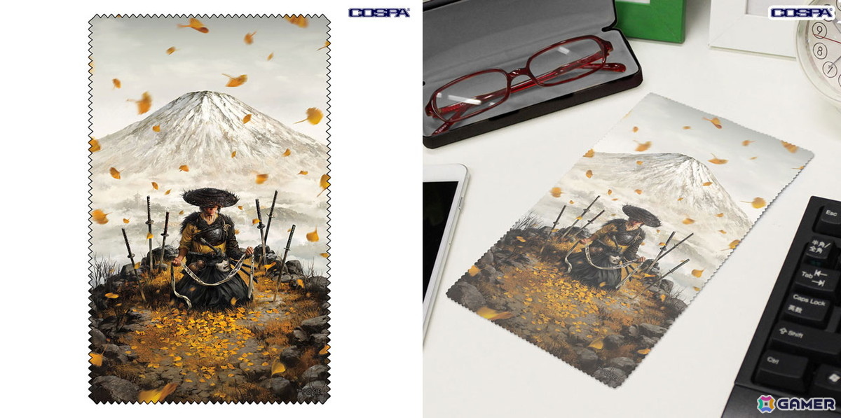 コスパより「GHOST OF YŌTEI」のTシャツ、トートバッグ、湯のみ、クリーナークロスが登場！TGS2025では一部グッズの先行販売を実施の画像