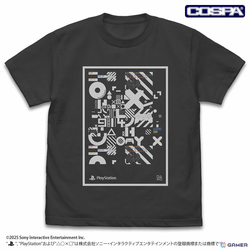 コスパよりプレイステーションのロゴデザインなどを使用したアパレルグッズが登場!TGS2025では一部商品の先行販売もの画像