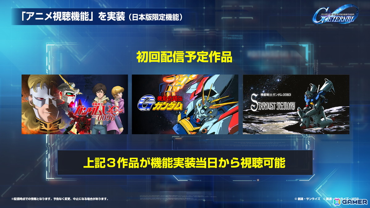 「SDガンダム ジージェネエターナル」メインステージに「機動戦士ガンダムUC」と「機動武闘伝Gガンダム」が9月30日に追加!の画像