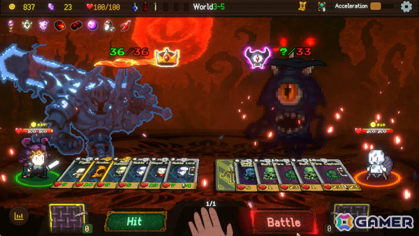 ブラックジャック×デッキ構築型ローグライク「神の一手」のデモ版がSteamで公開!敵と対戦しながら迷宮からの生還を目指せの画像