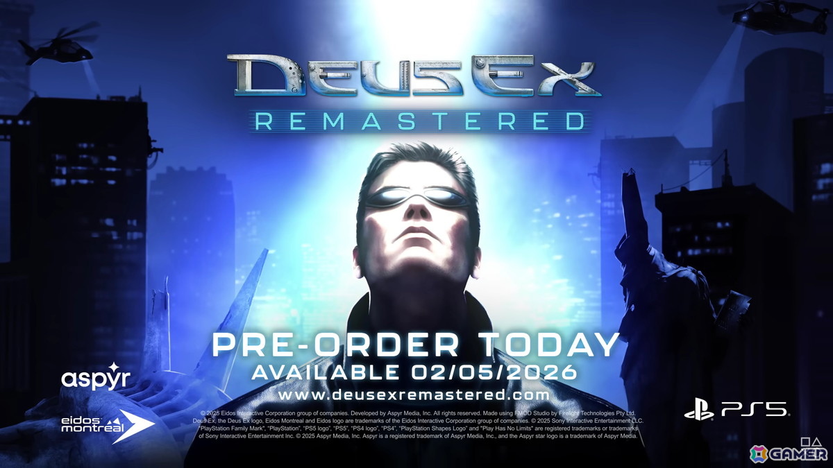 初代「Deus Ex」のリマスター版「Deus Ex Remastered」が2026年2月5日に発売！ビジュアルのアップグレードをはじめコントローラー操作への最適化もの画像