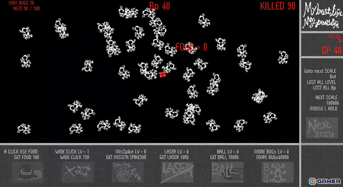 虫を潰してビートを刻むクリッカーゲーム「my Best life my Pest life」のSteamストアページが公開!「カルトに厳しいギャル」のbhaskara氏が中村修人氏と共同制作した新作の画像