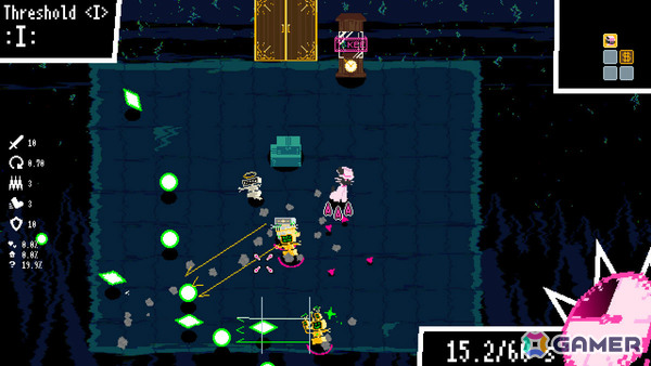 時間停止で容赦ない弾幕攻撃を避けるアクションローグライク「タイムスナッチャーハンディー」がSteam Nextフェスに出展！の画像2