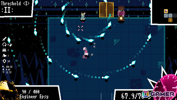時間停止で容赦ない弾幕攻撃を避けるアクションローグライク「タイムスナッチャーハンディー」がSteam Nextフェスに出展！の画像3