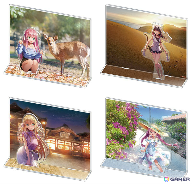 「ヘブバン」名所を訪れるめぐみ、可憐、つかさ、タマの描き下ろしグッズが発売！特典ポストカードがもらえるアニメイトフェアも開催の画像