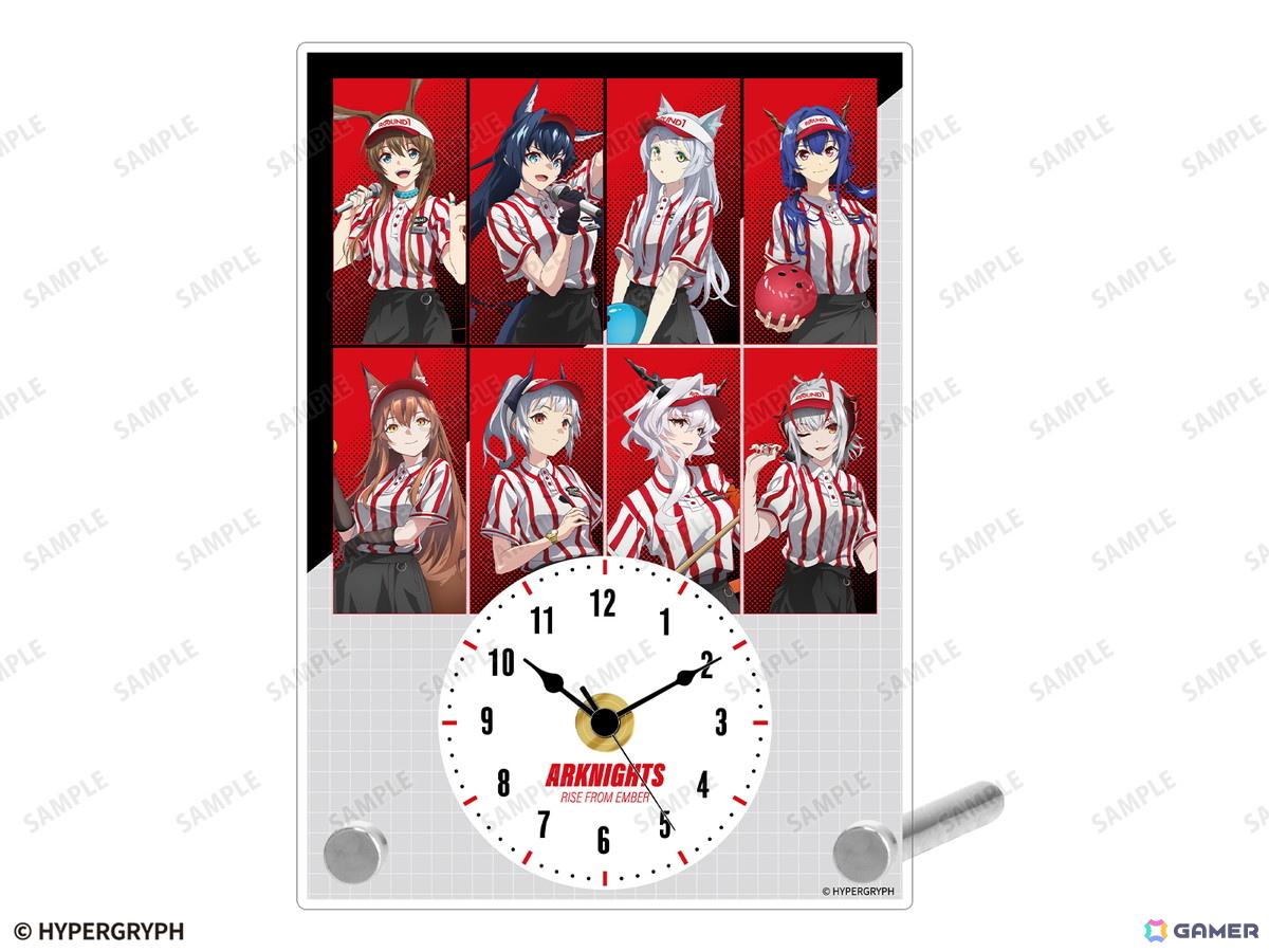 「アークナイツ【焔燼曙明/RISE FROM EMBER】」とROUND1のコラボイベントが10月14日から開催！描き下ろしイラストを使用したオリジナルグッズも発売の画像