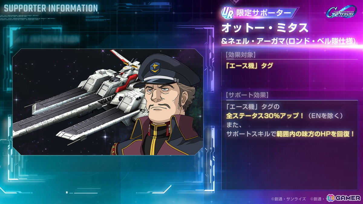 「ジージェネエターナル」メインステージ「機動戦士ガンダムUC［ユニコーン］」「機動武闘伝Gガンダム 後半」が追加！「Half Anniversary最大46連無料ガシャ」も開始の画像