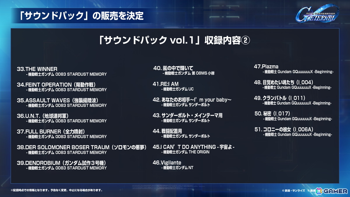 「ジージェネエターナル」メインステージ「機動戦士ガンダムUC［ユニコーン］」「機動武闘伝Gガンダム 後半」が追加！「Half Anniversary最大46連無料ガシャ」も開始の画像
