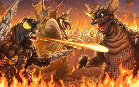 「ゴジラバトルライン」で新シーズン「凶悪タッグ結成」が開催！バラゴン（1965）、メガロ＆ガイガン、キングギドラ（1991）網走決戦ver.が登場