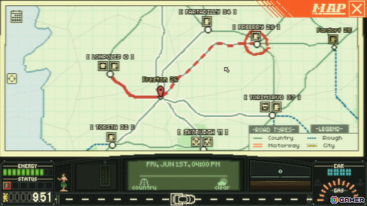 ピクセルアートのオープンワールドをのんびり旅するドライブRPG「Keep Driving」が日本語に対応！Steamオータムセールで20％オフにの画像14