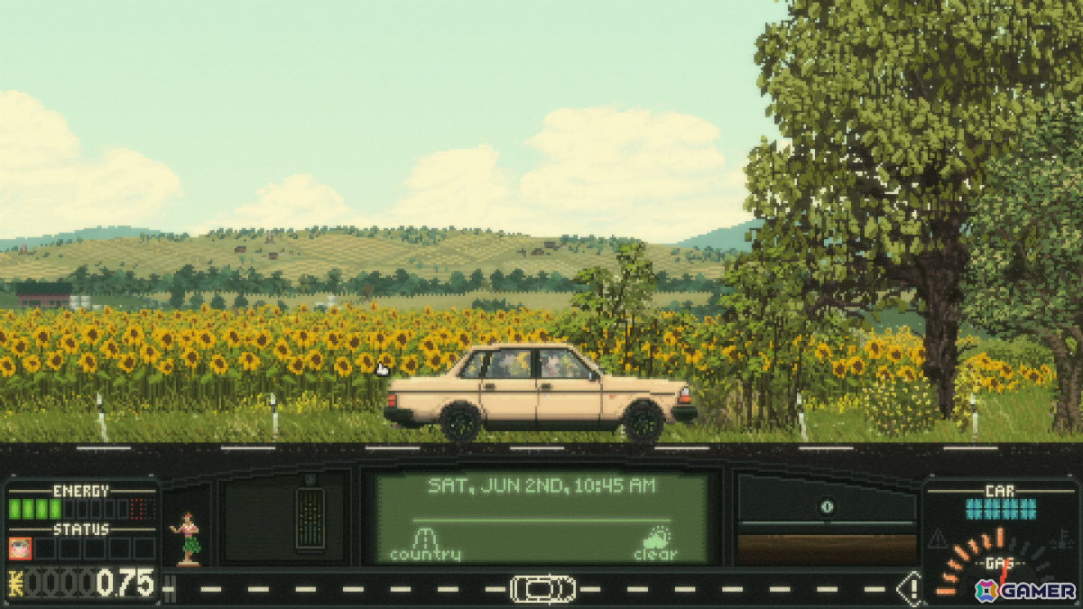 ピクセルアートのオープンワールドをのんびり旅するドライブRPG「Keep Driving」が日本語に対応!Steamオータムセールで20%オフにの画像