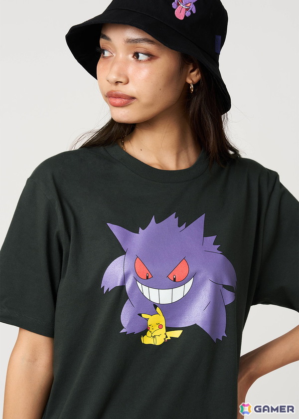 「ポケットモンスター」ピカチュウとゲンガーやミミッキュなどのゴーストタイプが中心にピックアップされたグラニフのコラボアパレル全23型が予約受付中！の画像2