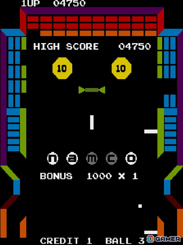 ナムコ初の自社開発タイトルとなるブロック崩しゲーム「ジービー」がアーケードアーカイブス/アーケードアーカイブス2として10月2日に配信！の画像