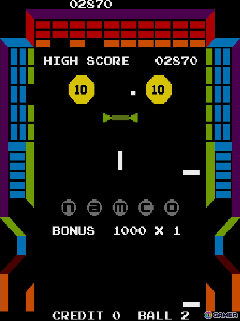 ナムコ初の自社開発タイトルとなるブロック崩しゲーム「ジービー」がアーケードアーカイブス/アーケードアーカイブス2として10月2日に配信！の画像5