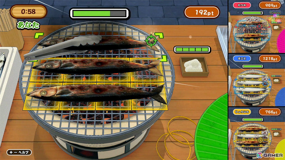 最大4人でさんま焼きバトルを楽しめるパーティーゲーム「あおげ！焼きさんま」が配信！世界中の人とスコアを競えるランキングも搭載の画像3