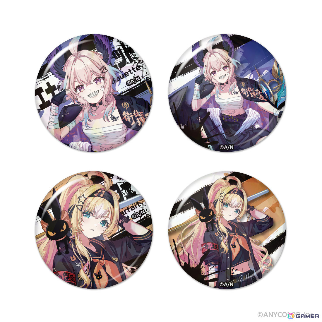 NIJISANJI ENのユニット「Ethyria」が女番長に！？4周年を記念した描き下ろしグッズの予約受付が10月6日より開始の画像