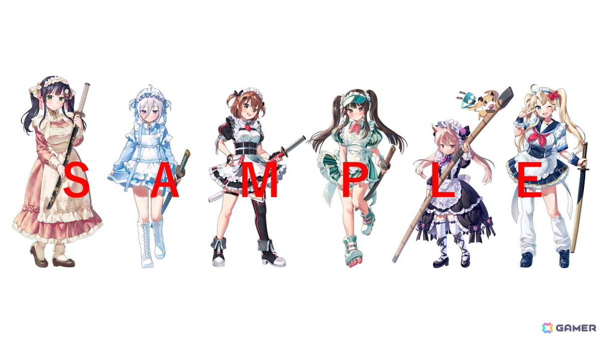 刀使ノ巫女展　アクリルスタンド　霧崎秀征　描きおろしイラスト　メイド　全種セット TVアニメ「刀使ノ巫女」の歴史を振り返る展示会が10月3日よりマルイ
