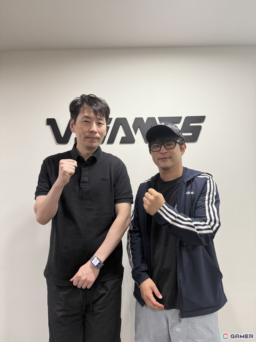 VAGAMESのソン・ボムソクCEO（左）、ヒョン・ムンスPD（右）