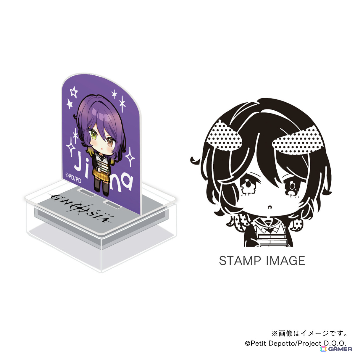 アニメ「グノーシア」120種以上のキャラ印.comオリジナルグッズが登場！学園風に描き起こされた乗員たちのアクスタンプやステッカーなどがラインナップの画像67