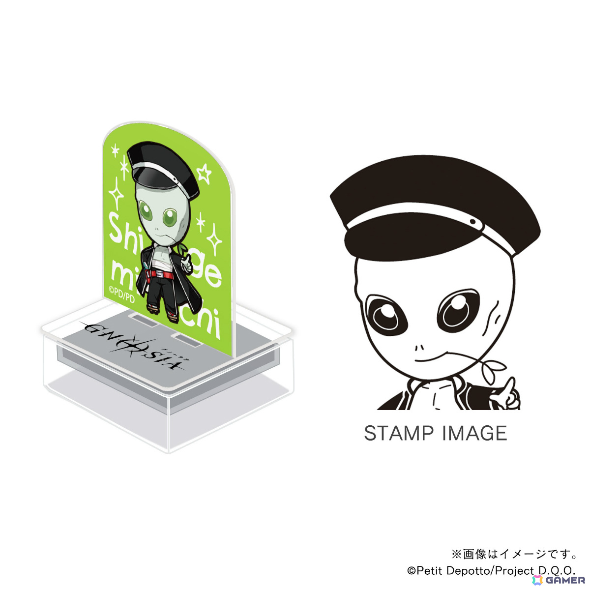 アニメ「グノーシア」120種以上のキャラ印.comオリジナルグッズが登場！学園風に描き起こされた乗員たちのアクスタンプやステッカーなどがラインナップの画像68